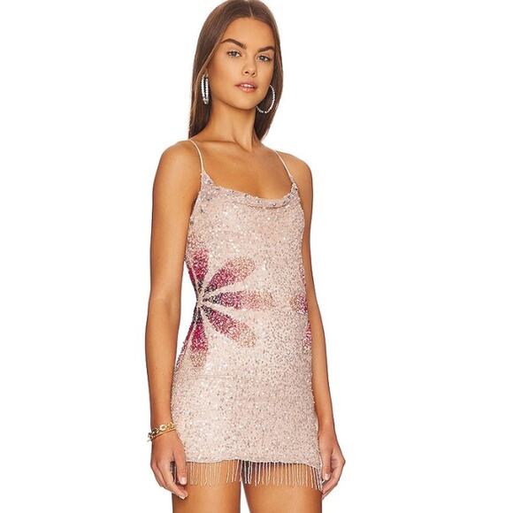 Tularosa Pink Sequin Mini Dress - Picture 3 of 13